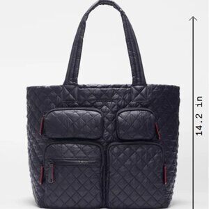 MZ Wallace Black Large Metro Travel Tote